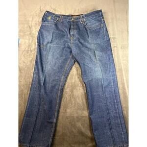ROCAWEAR JEANS SIZE‎ 42 W. Dark Blue Denim Regular Fit Zip Fly Roca Wear logo